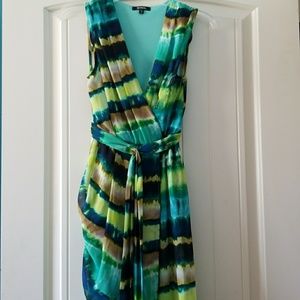 Blue, Green, and Brown XOXO Dress
